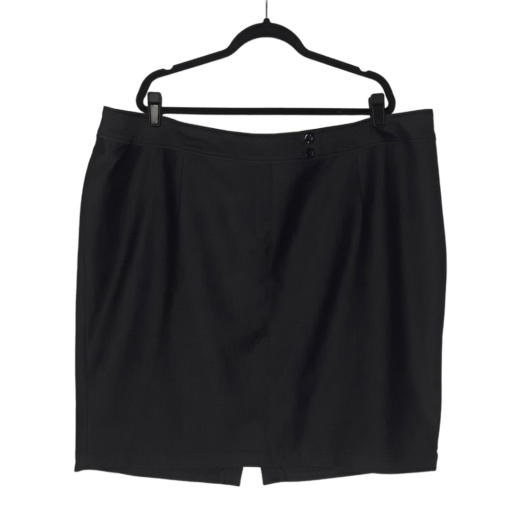 LANE BRYANT Black/Dark Blue Stretchy Skirt Size 26 NEW